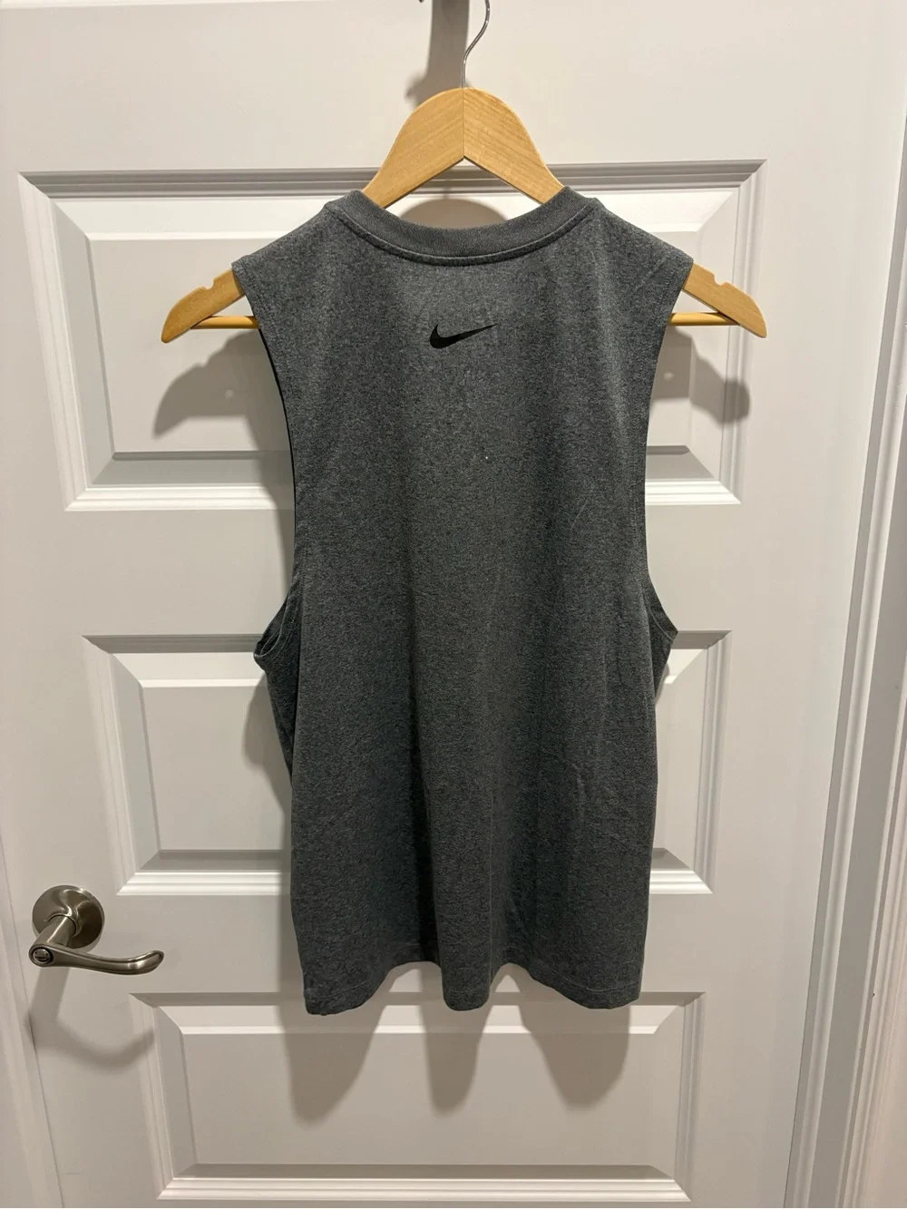 Nike Gray Muscle Tank with "my sweat shirt" Graphic - Picture 4 of 5